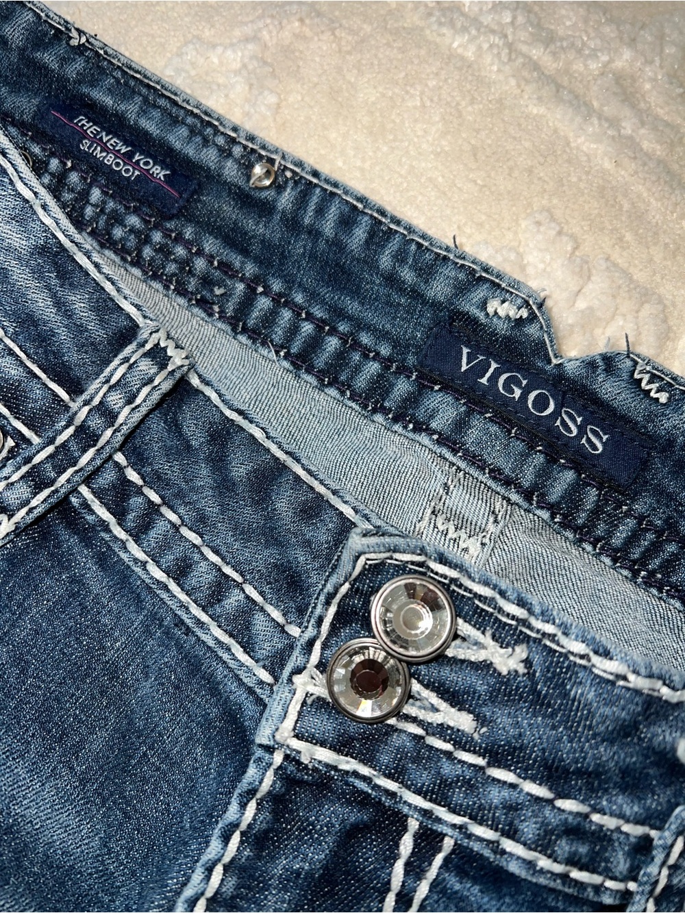 Buckle Vigoss Women’s Blue Boot Cut Jeans! Size 11/12 Length 33. Excellent - Picture 4 of 16